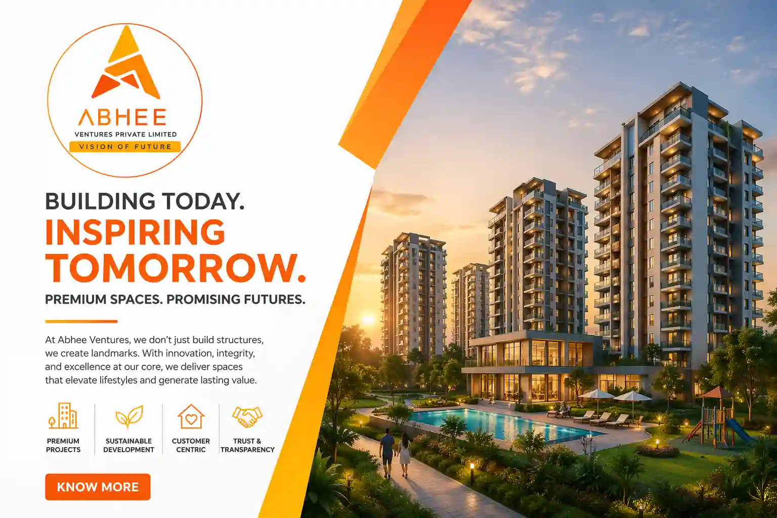 Abhee Ventures official logo for Whitefield projects