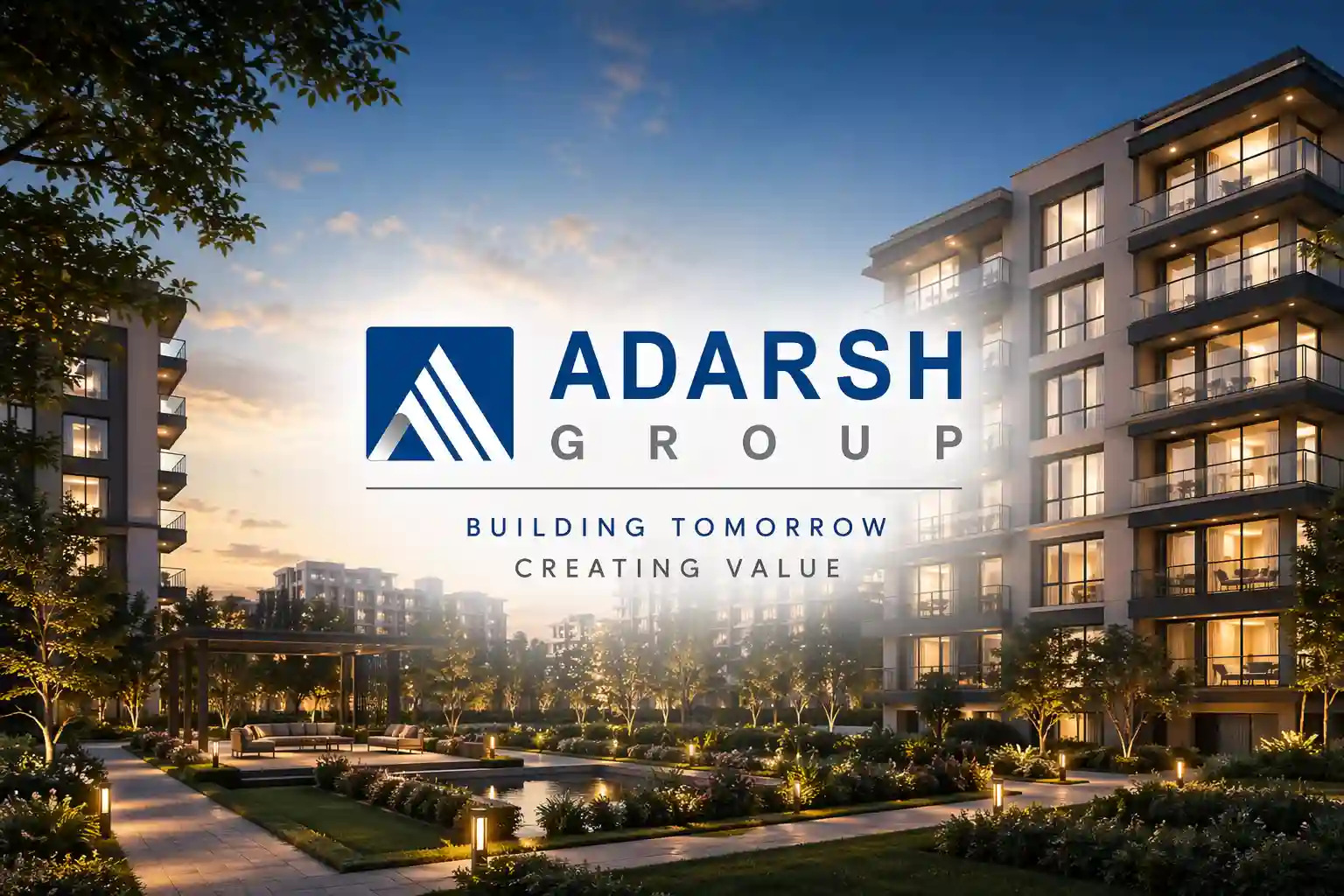 Adarsh Group logo trusted real estate developer Bangalore