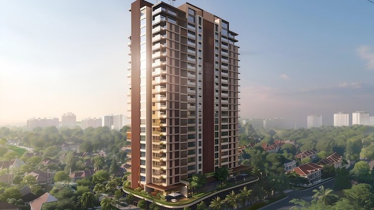 RERA registered apartment towers in Whitefield, Bangalore, artist impression