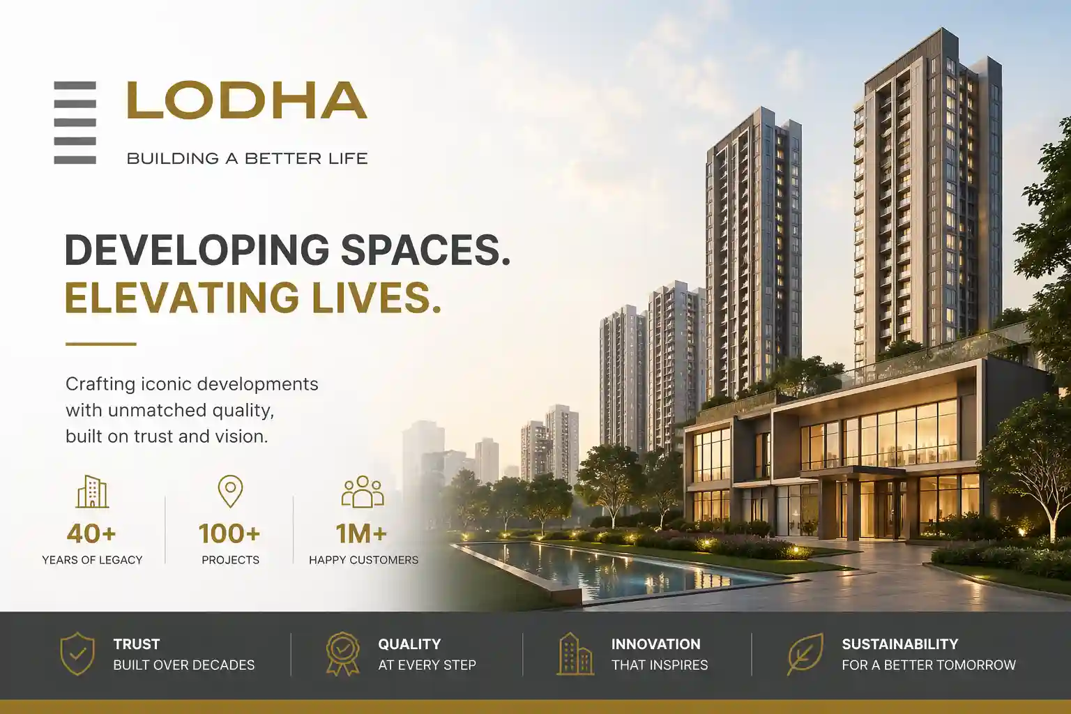 Lodha Group official logo for Whitefield projects