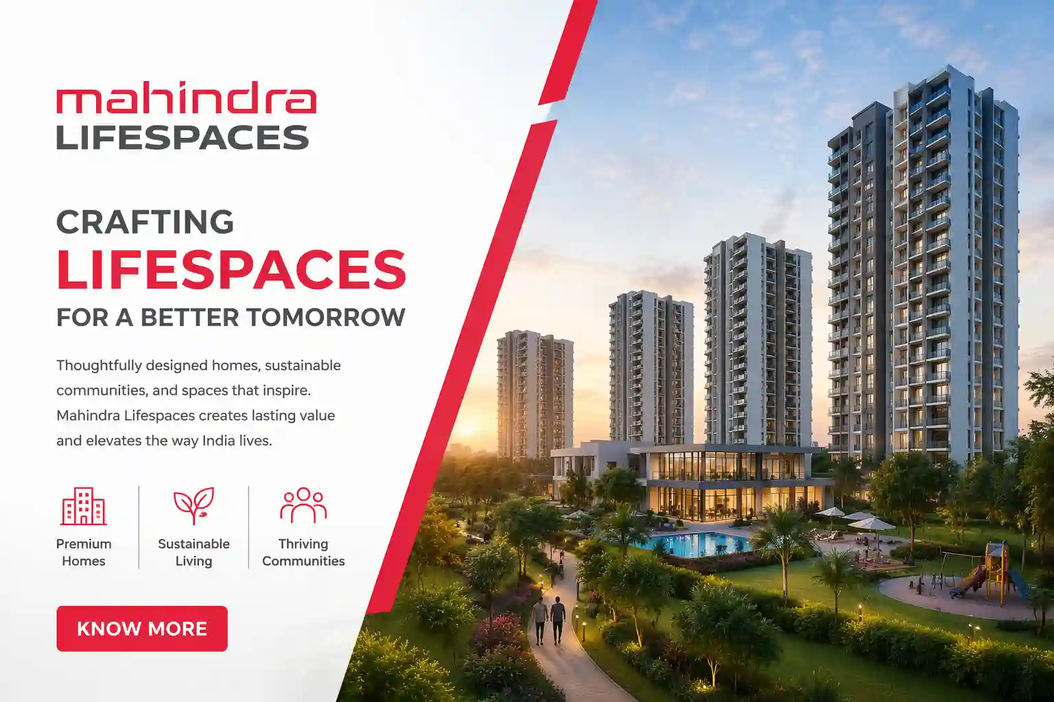 Mahindra Lifespaces official logo for Whitefield projects