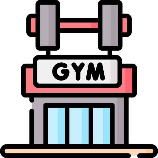 Fully equipped modern gym and fitness center