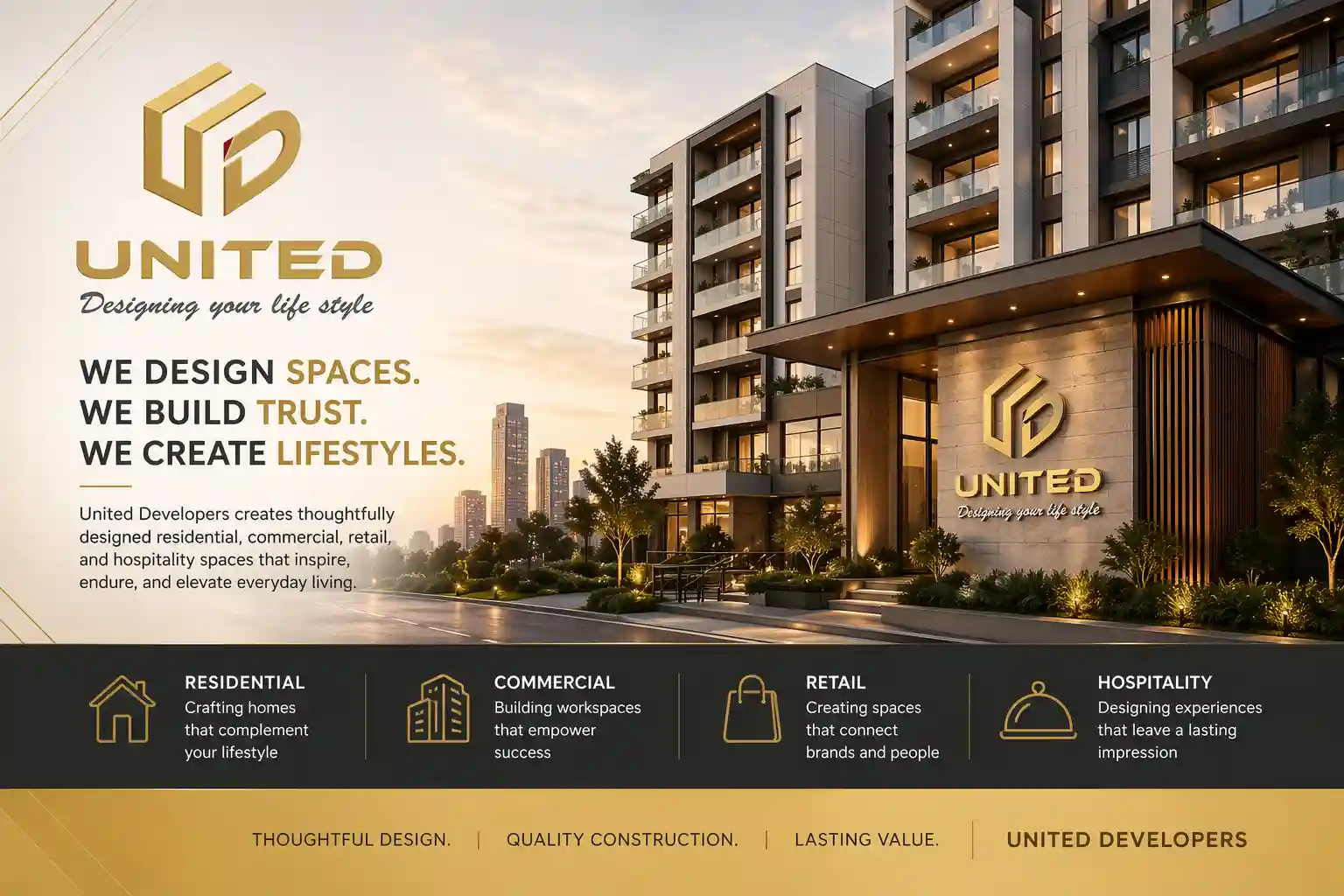 United Developers Official Logo for Whitefield Projects